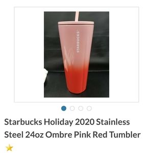 2020 RTF  STARBUCKS HOLIDAY TUMBLER RARE OFFERS